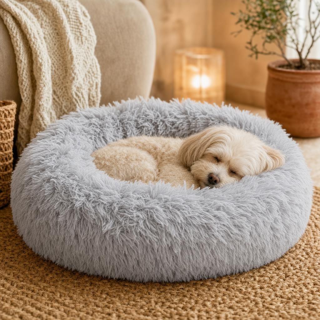 Siestín™ – Cama nido antiestrés para perros y gatos